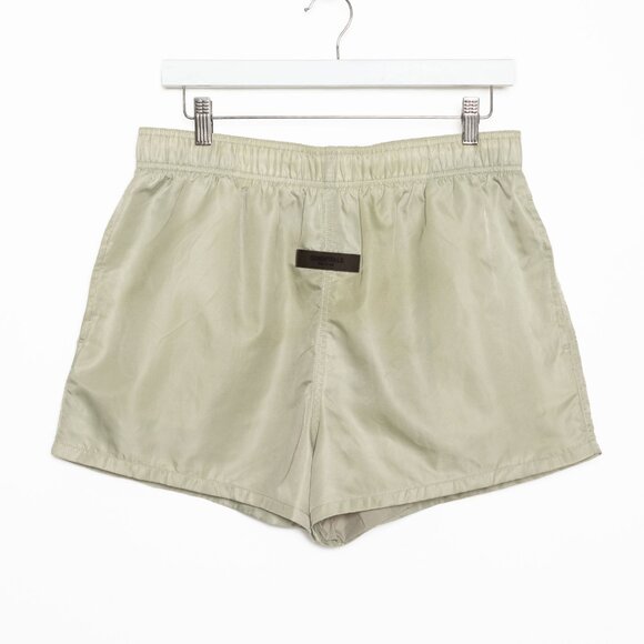 Fear of God Essentials Sage Green Seafoam Taslan Nylon Shorts - Mens M - Picture 2 of 16